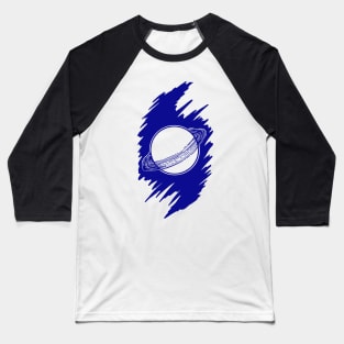 The blue Planet - Saturn Baseball T-Shirt